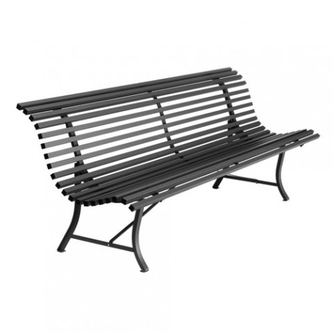Louisiane Banc 200 Design Fermob Noir