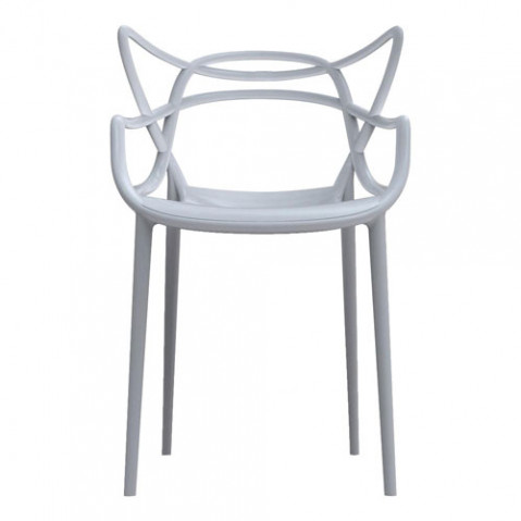 chaise masters kartell gris