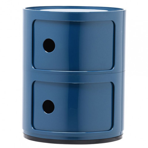 meuble componibili 2 elements kartell bleu