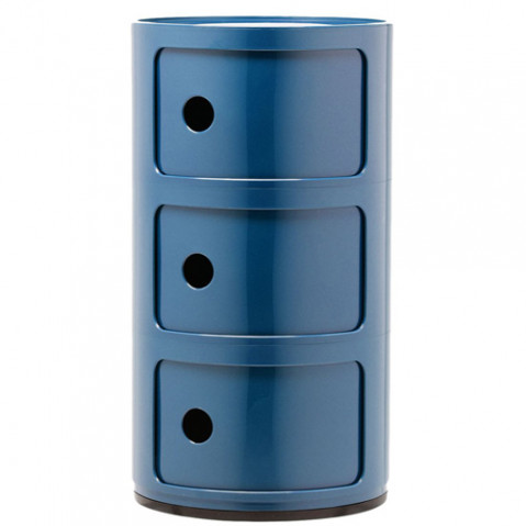 meuble componibili 3 elements kartell bleu