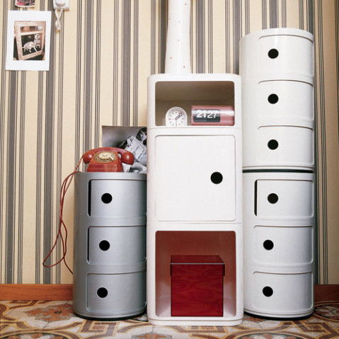 meuble componibili 4 elements kartell bleu