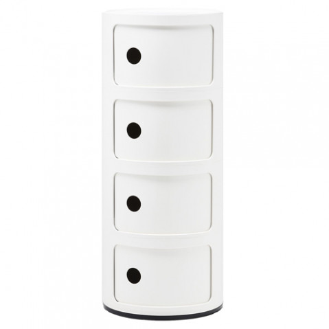 meuble componibili 4 elements kartell blanc