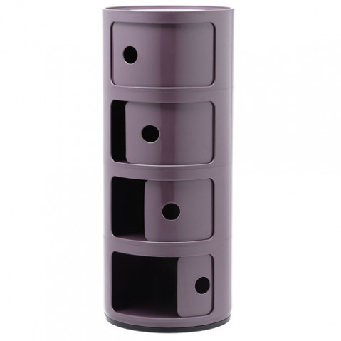 meuble componibili 4 elements kartell violet
