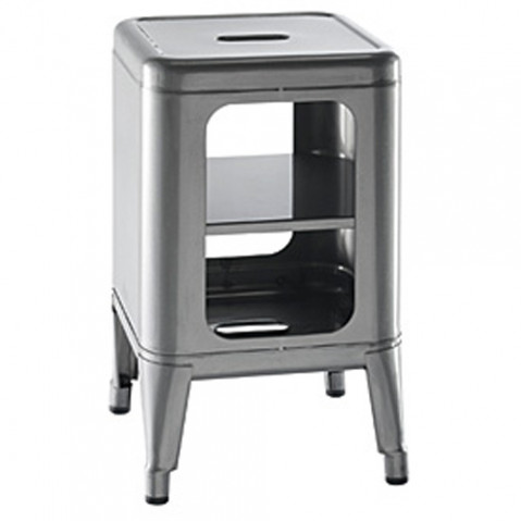 meuble tabouret 500 tolix acier brut