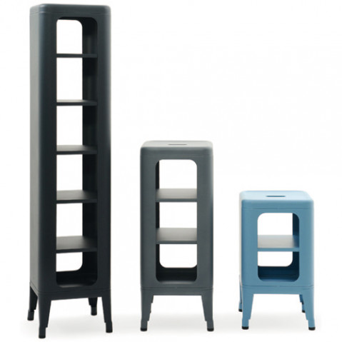 meuble tabouret 500 tolix acier brut