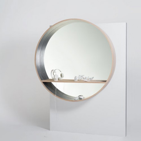 miroir console 125 drugeot labo blanc