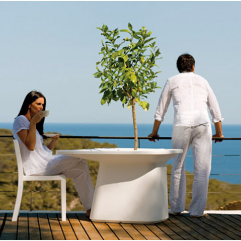 Moma Table Medium Outdoor Vondom Blanc