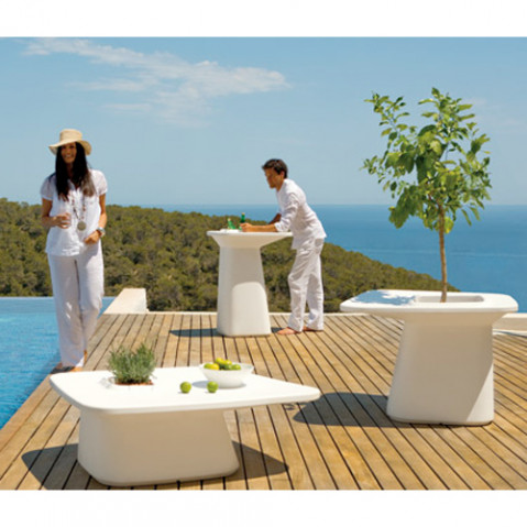 Moma Table Medium Outdoor Vondom Blanc
