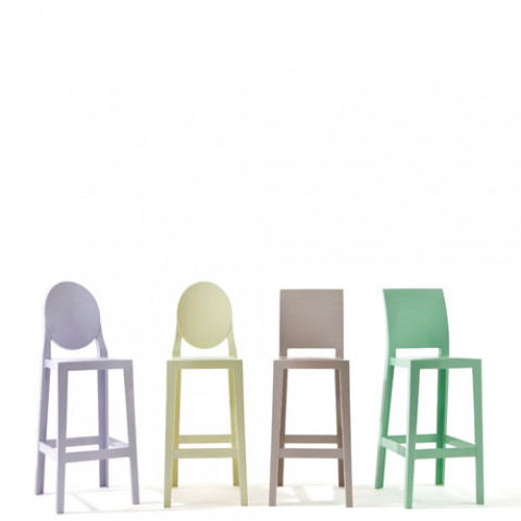 one more kartell tabouret h75 noir