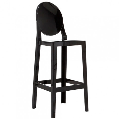 one more kartell tabouret h75 noir