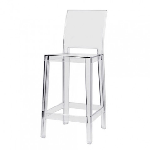 one more please kartell tabouret h65 cristal