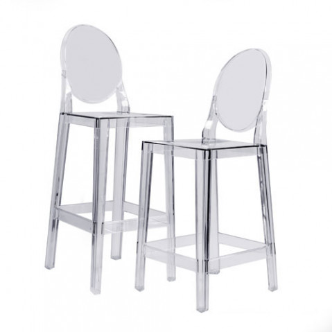 One more Tabouret h75 kartell cristal