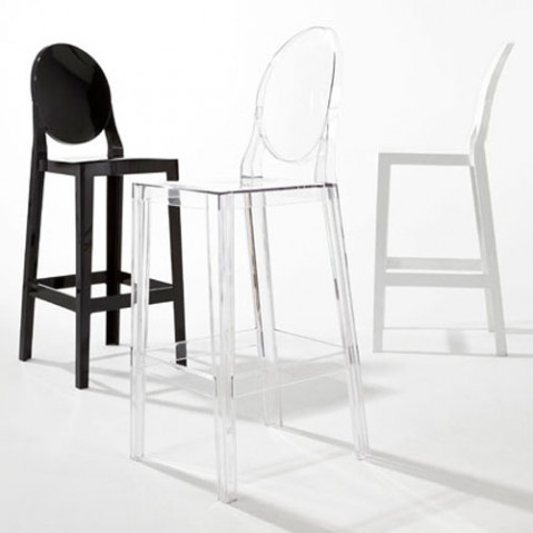 One more Tabouret h75 kartell cristal