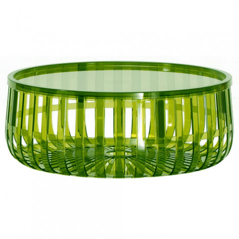 Panier Petite Table Design Kartell Vert Fonce