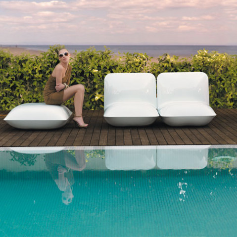 Pillow Fauteuil Design Vondom Laque blanc