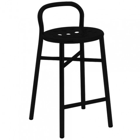 Pipe tabouret magis h77cm noir