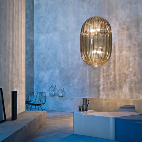 Suspension Plass Foscarini gris