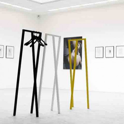 portant loop stand hall hay blanc
