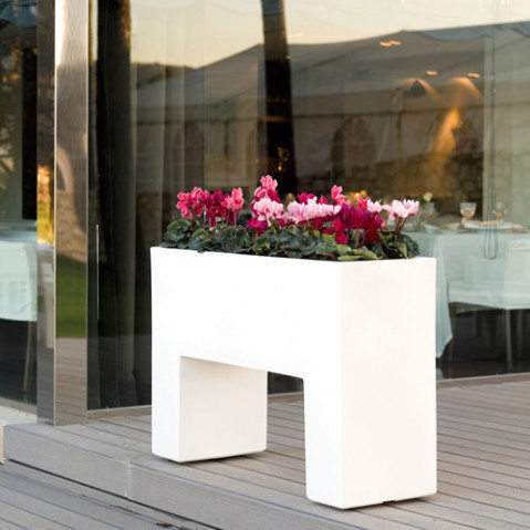 pot fleurs aire muro vondom blanc