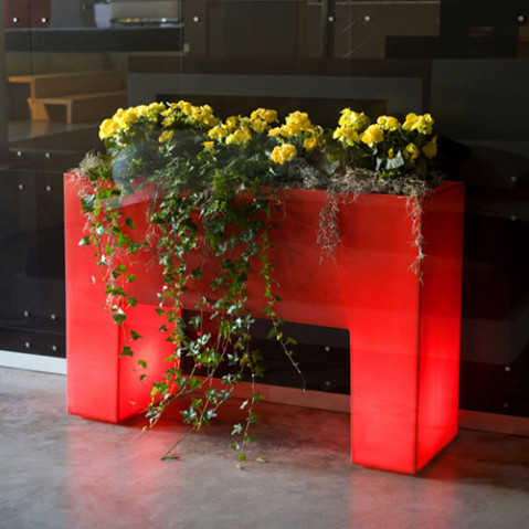 pot fleurs aire muro vondom blanc