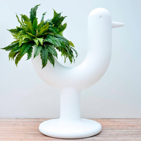 pot fleurs peacock vondom blanc