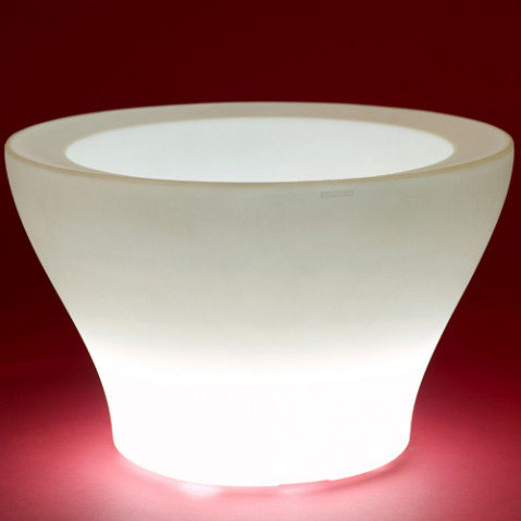pot lumineux centro alto vondom blanc
