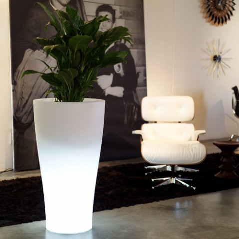 pot lumineux curvada vondom blanc