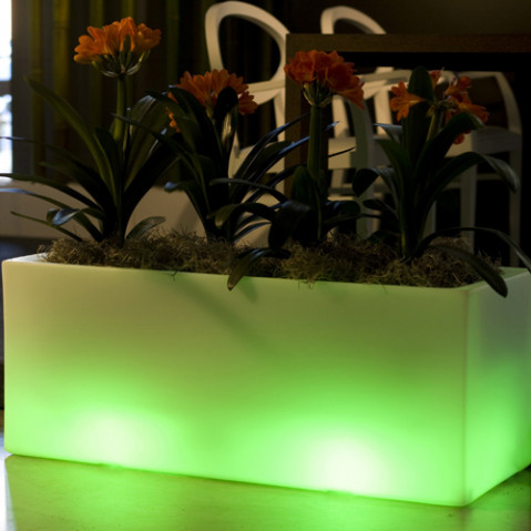 pot lumineux jardiniera vondom blanc