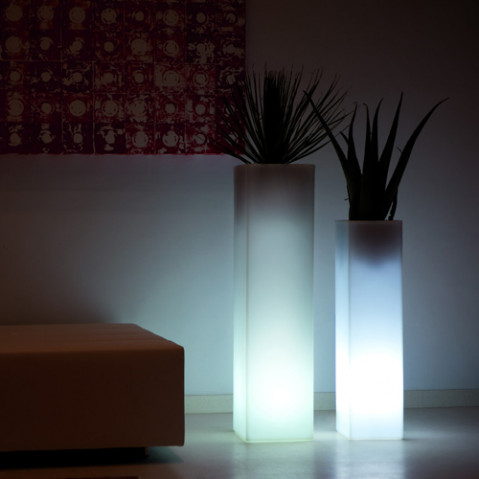 pot lumineux torre cuadrada vondom blanc