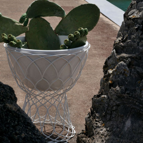 jardiniere basse re trouve emu blanc