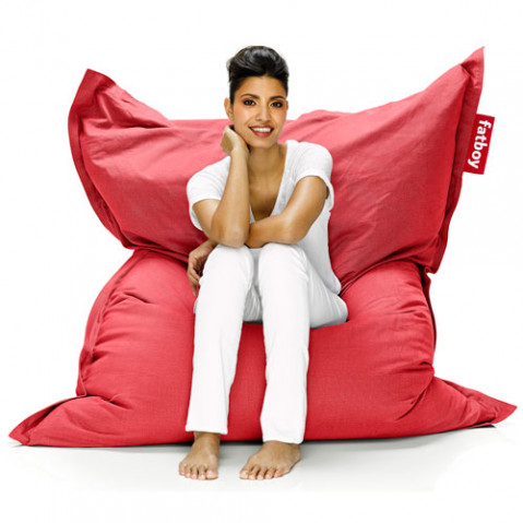 pouf original stonewashed fatboy red
