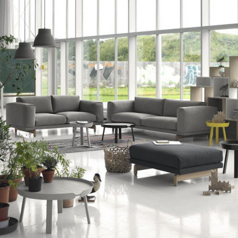 Rest Muuto Canapé 2 places Tissu Jaune