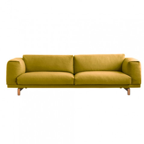 Rest Muuto Canape 3 places Tissu Jaune