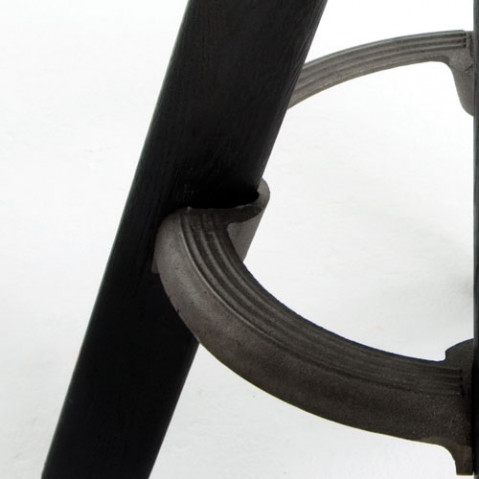 Slab tabouret de bar Tom dixon noir