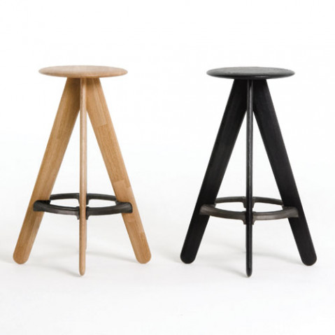 Slab tabouret de bar Tom dixon noir