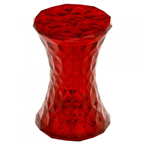 Stone Tabouret Design Kartell Rouge
