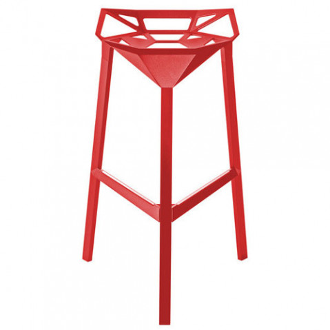Stool one tabouret magis h67 rouge