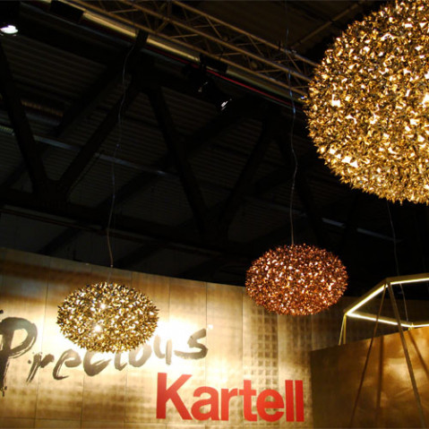 suspension bloom s2 kartell bronze
