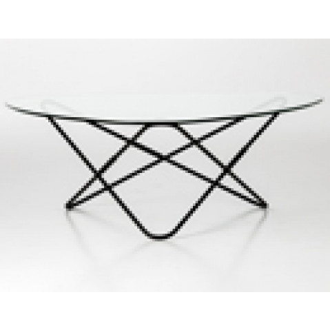 table basse ao airborne noir transparent