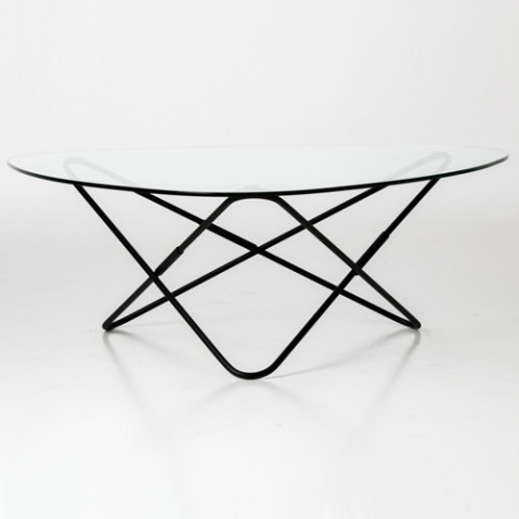 table basse ao airborne noir transparent