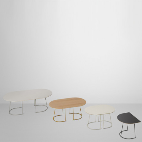 table basse airy half size muuto noir