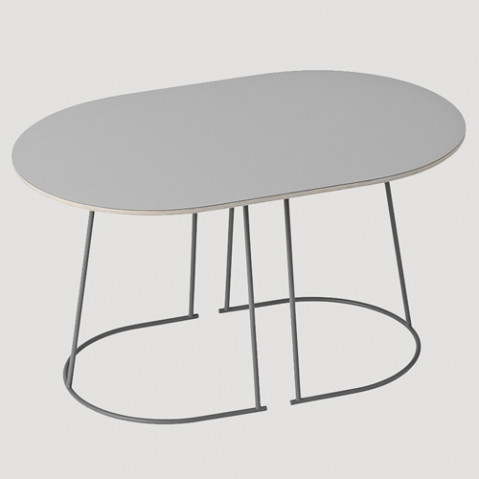 table basse airy half size muuto gris