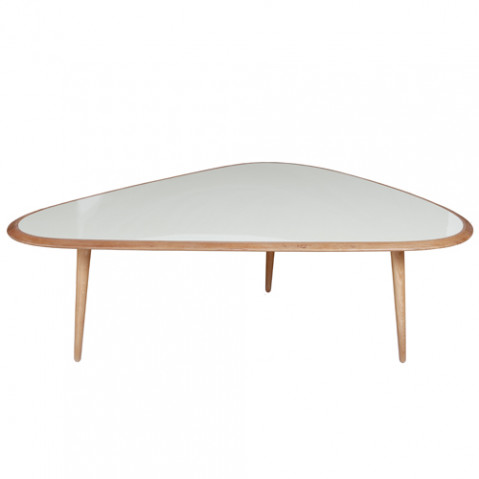 table basse fifties large red edition cream
