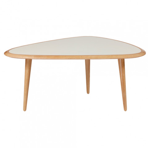 table basse fifties small red edition cream