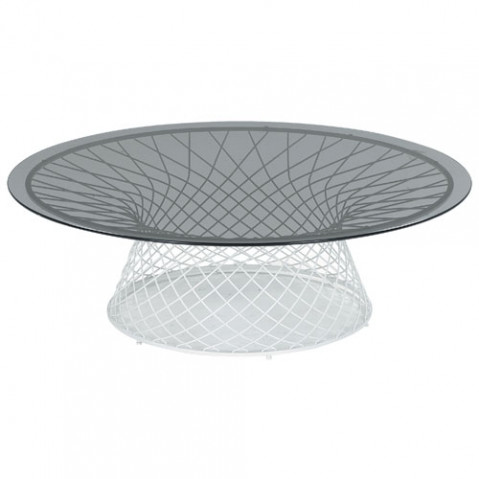 table basse heaven 120 emu blanc fume