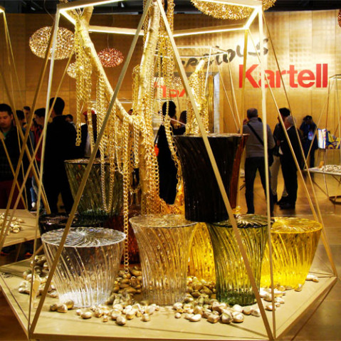 table basse sparkle kartell cristal