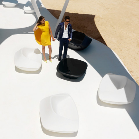 table basse ufo vondom blanc laque