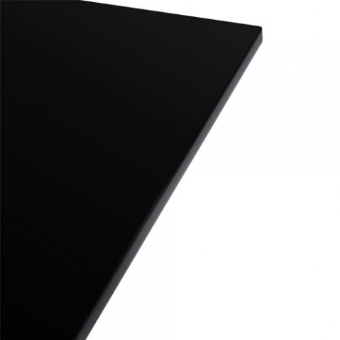 table carree glossy kartell noir