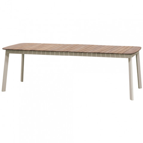 table extensible shine teck emu tourterelle