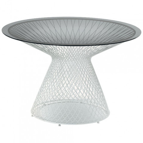 table heaven 120 emu blanc fume